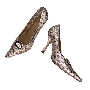 BCBGirls Logo Printed Heels Size 6.5
